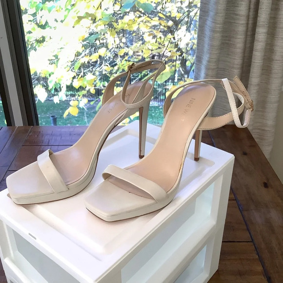 NWT Nine West Beige Zadie Square Toe Stiletto Size 9.5 - Picture 5 of 8